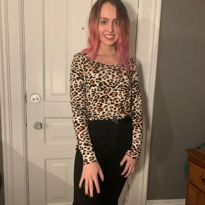 Cheetah print crop top